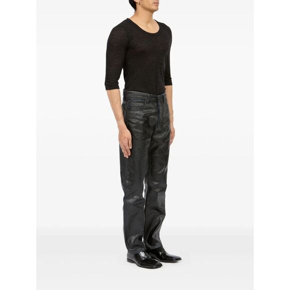 Mm6 Maison Margiela Black Denim - Regular & Straight-Leg Jeans Men